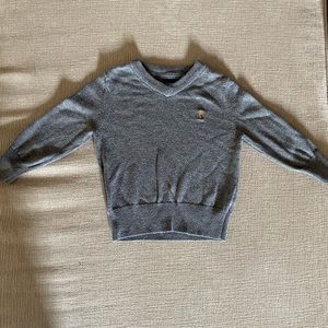 Baby Gap Gray Boys Sweater with Blur Elbow Patches Size: 12-18 months